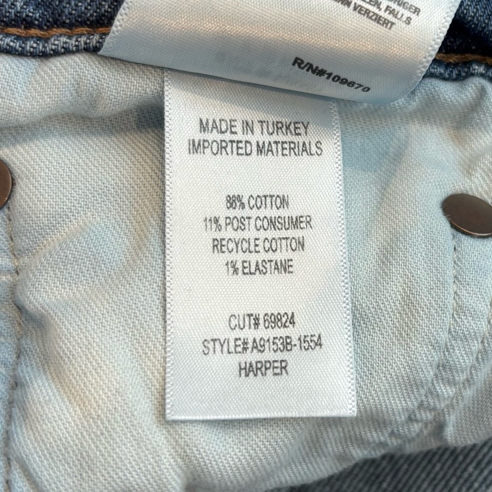 Agolde Harper High Rise Crop Jeans Size 27 - Picture 5 of 6